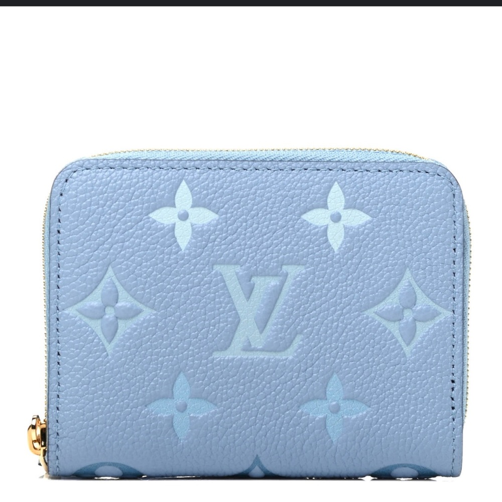 Louis Vuitton by the pool blue zippy wallet